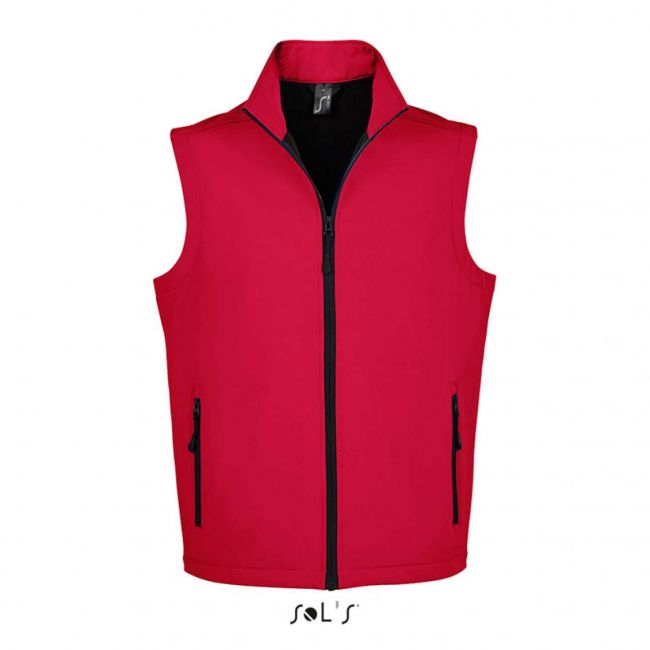 Sol's race bw men - softshell bodywarmer culoare pepper red marimea l