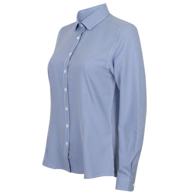 Ladies’ gingham l/s shirt culoare blue gingham marimea l