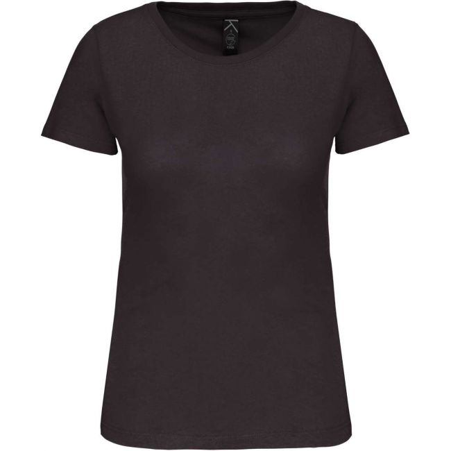 Ladies' bio150 crew neck t-shirt culoare dark grey marimea xs