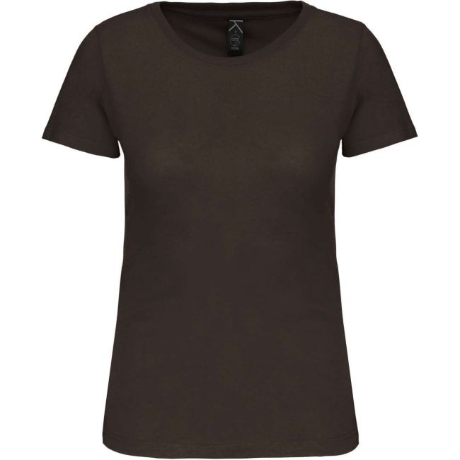 Ladies' bio150 crew neck t-shirt culoare dark khaki marimea m