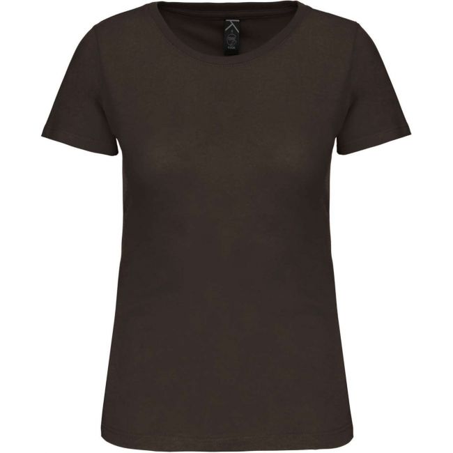 Ladies' bio150 crew neck t-shirt culoare dark khaki marimea s