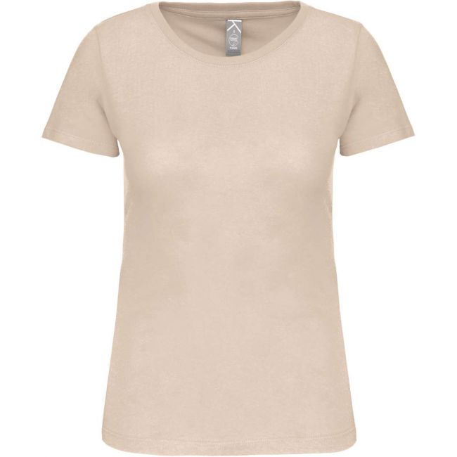 Ladies' bio150 crew neck t-shirt culoare light sand marimea m