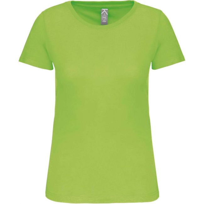 Ladies' bio150 crew neck t-shirt culoare lime marimea l