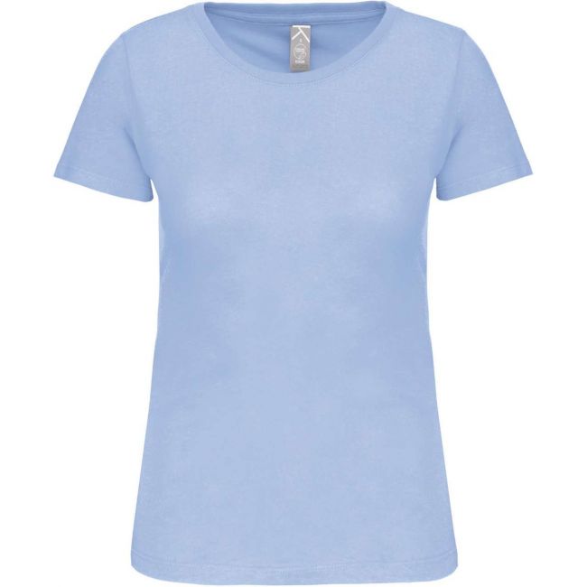 Ladies' bio150 crew neck t-shirt culoare sky blue marimea l