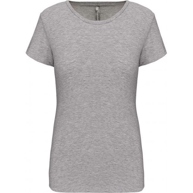 Ladies' short-sleeved crew neck t-shirt culoare light grey heather marimea 2xl