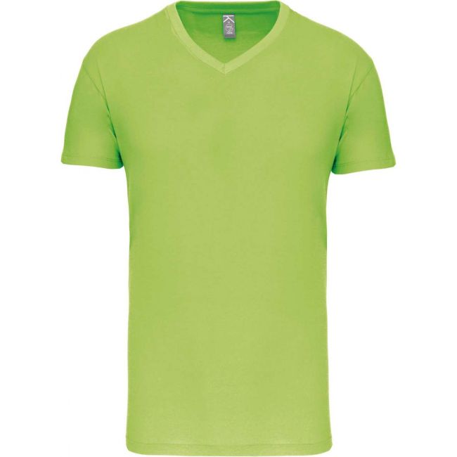Men's bio150 v-neck t-shirt culoare lime marimea s