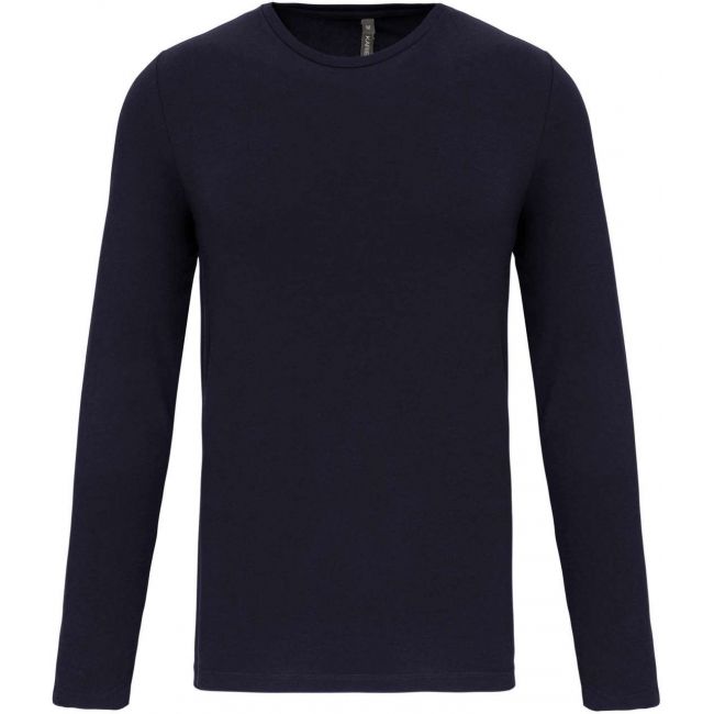 Men's long-sleeved crew neck t-shirt culoare navy marimea s