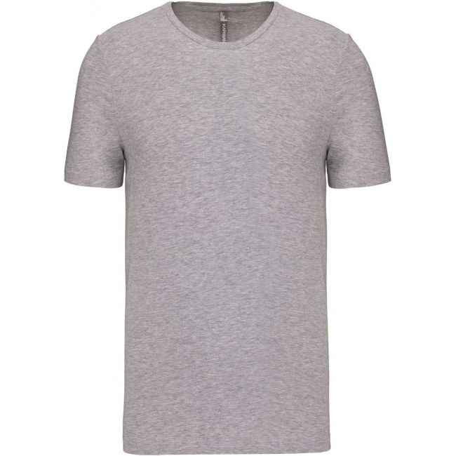 Men's short-sleeved crew neck t-shirt culoare light grey heather marimea xl