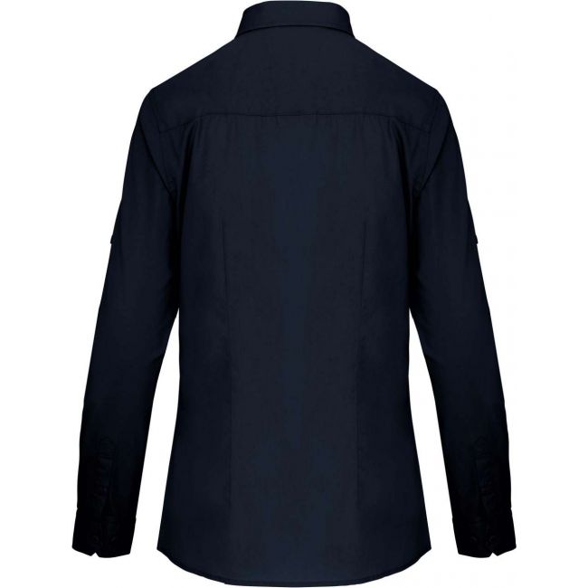 Ladies' long sleeved safari shirt culoare navy marimea xs