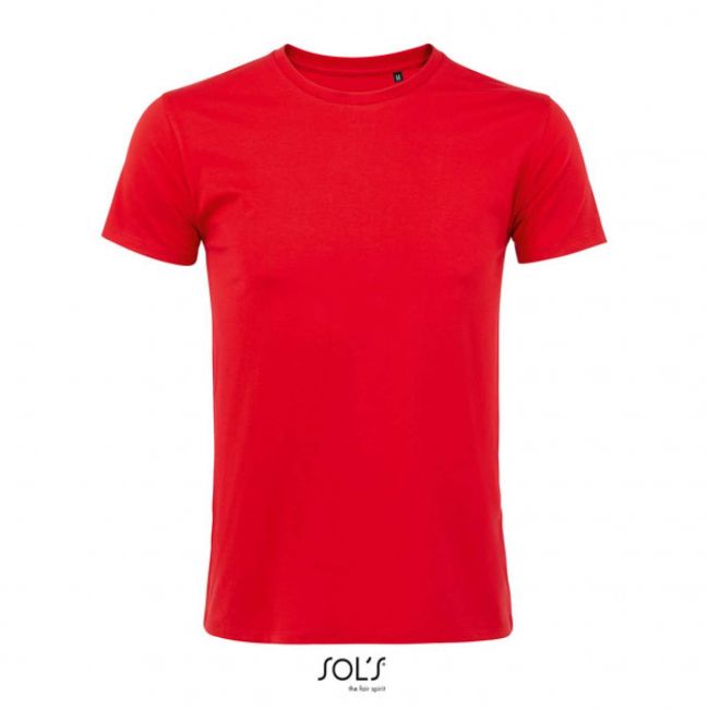 Sol's imperial fit - men's round neck close fitting t-shirt culoare red marimea m