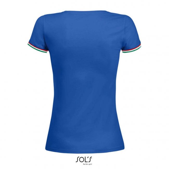 Sol's rainbow women - short sleeve t-shirt culoare royal blue/red/white/kelly green marimea 2xl