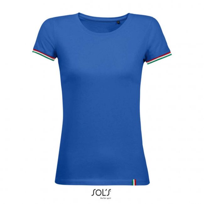 Sol's rainbow women - short sleeve t-shirt culoare royal blue/red/white/kelly green marimea xl