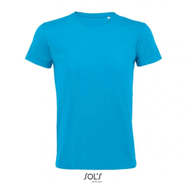 Sol's regent fit - men’s round neck close fitting t-shirt culoare aqua marimea m