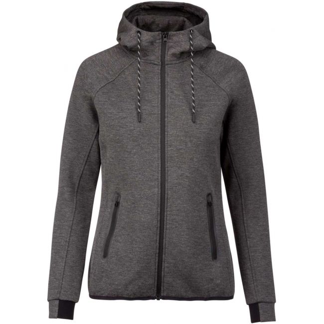 Ladies’ hooded sweatshirt culoare deep grey heather marimea 2xl