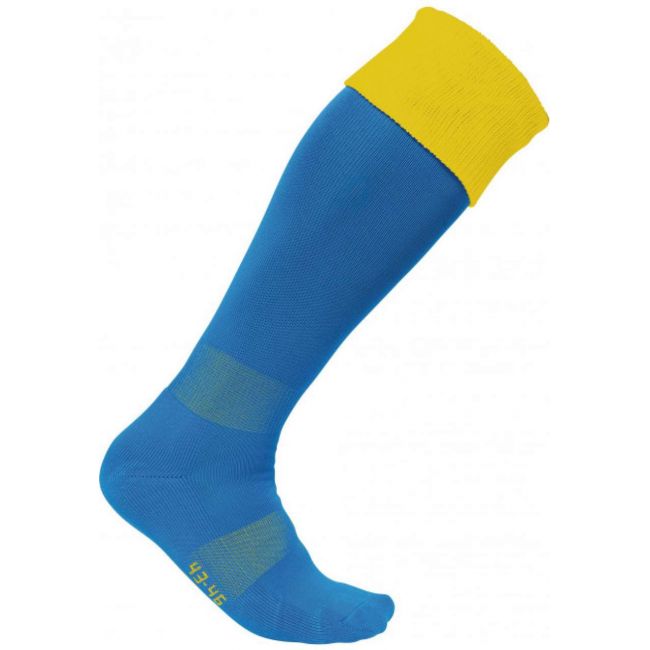 Two-tone sports socks culoare sporty royal blue/sporty yellow marimea 27/30