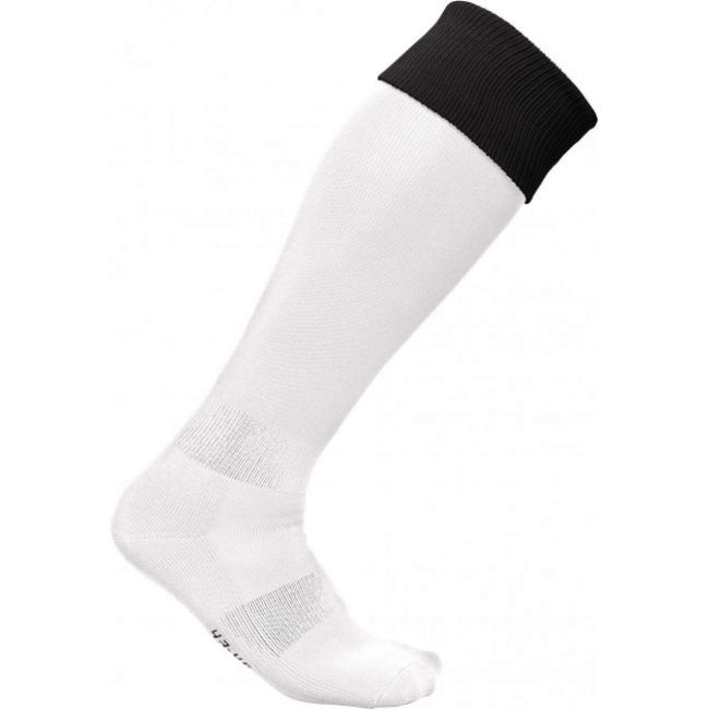 Two-tone sports socks culoare white/black marimea 27/30