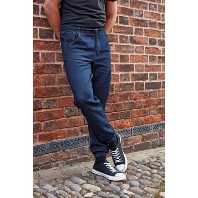 'artisan' chef's jogging trousers culoare indigo denim marimea xl