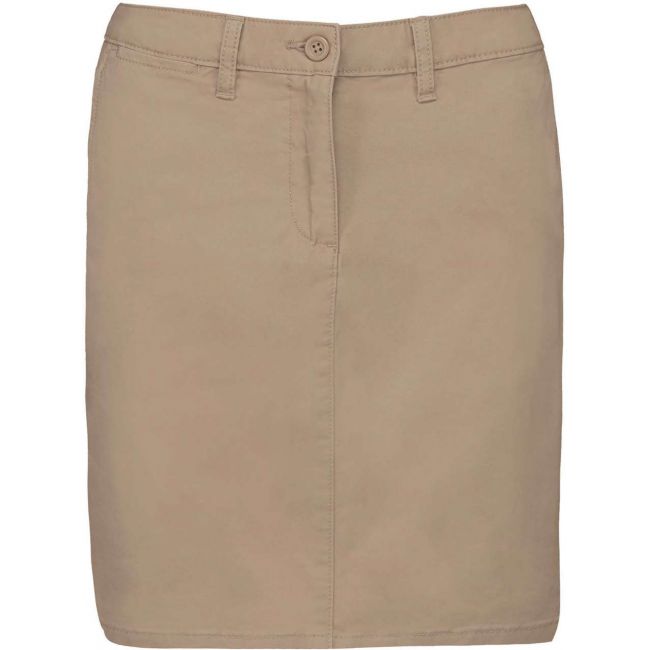 Chino skirt culoare washed beige marimea 48