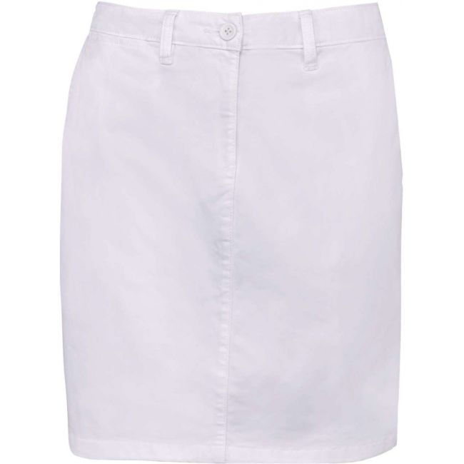 Chino skirt culoare washed white marimea 38