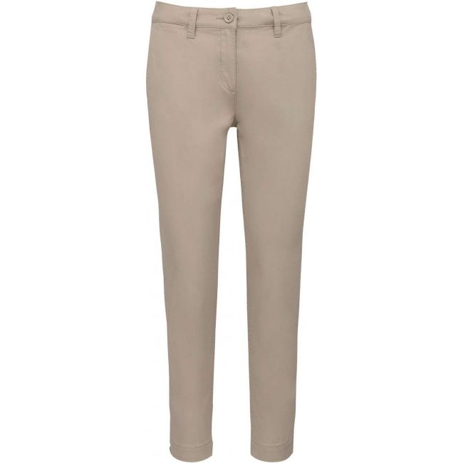 Ladies' above-the-ankle trousers culoare washed beige marimea 40