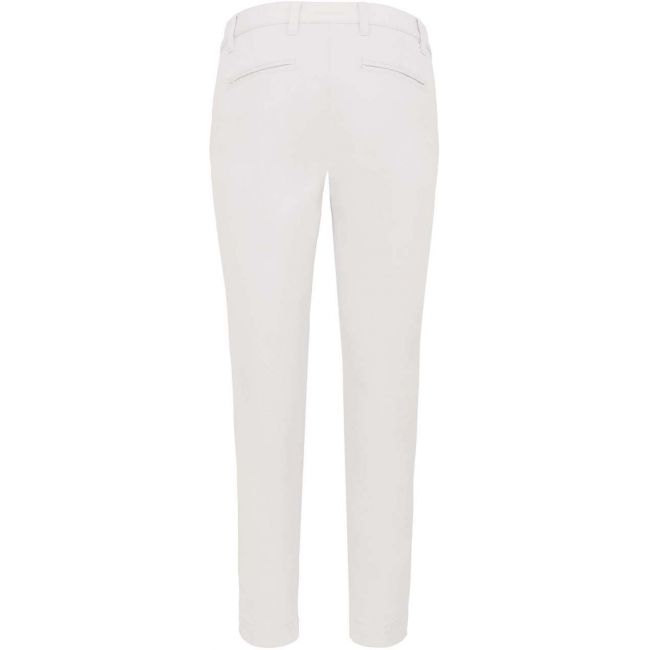 Ladies' above-the-ankle trousers culoare washed white marimea 38