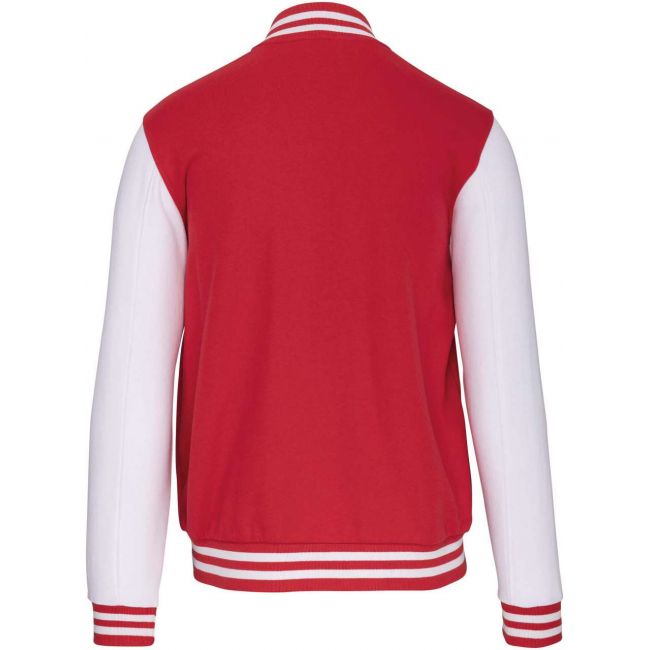 Kids teddy fleece jacket culoare red/white marimea 10/12