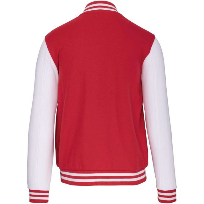 Kids teddy fleece jacket culoare red/white marimea 6/8