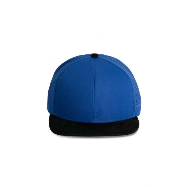 Micro-perforated snapback cap - 6panels culoare royal blue/black marimea u