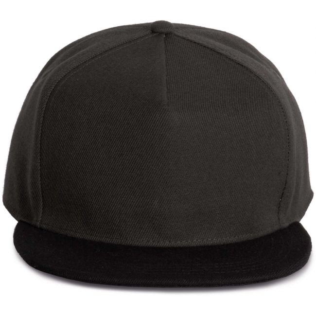 Snapback cap - 5 panels culoare dark grey/black marimea u