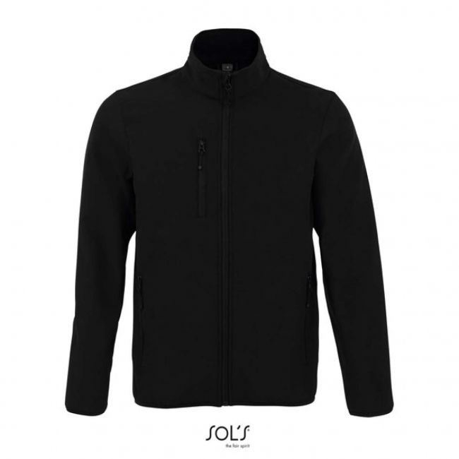 Sol's radian men - softshell zip jacket culoare black marimea 4xl
