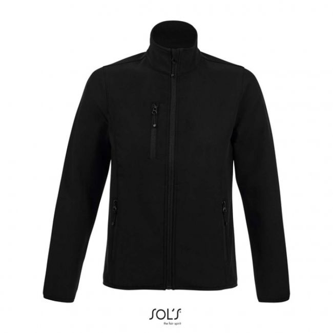 Sol's radian women - softshell zip jacket culoare black marimea xl