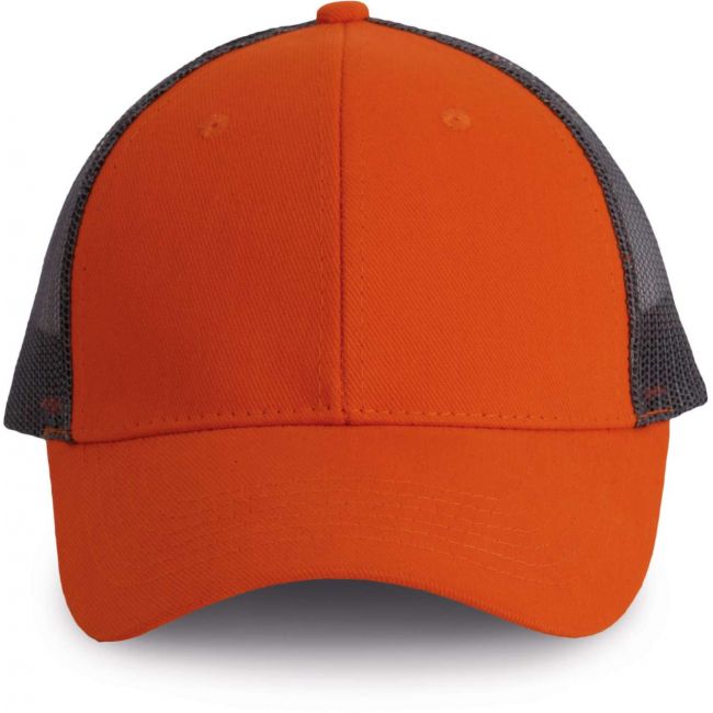 Trucker cap - 6 panels culoare spicy orange/dark grey marimea u