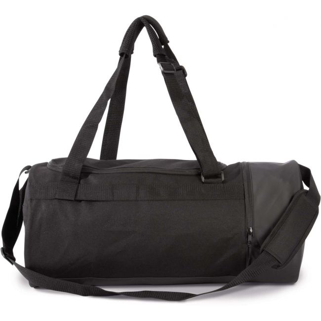 Tubular sports bag with separate shoe compartment culoare black/black marimea u