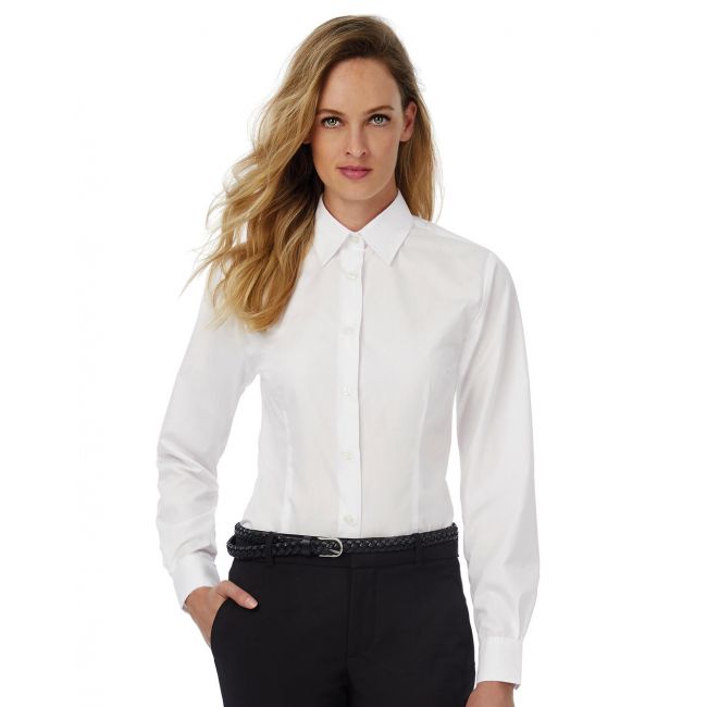 Smart lsl/women poplin shirt business blue marimea l