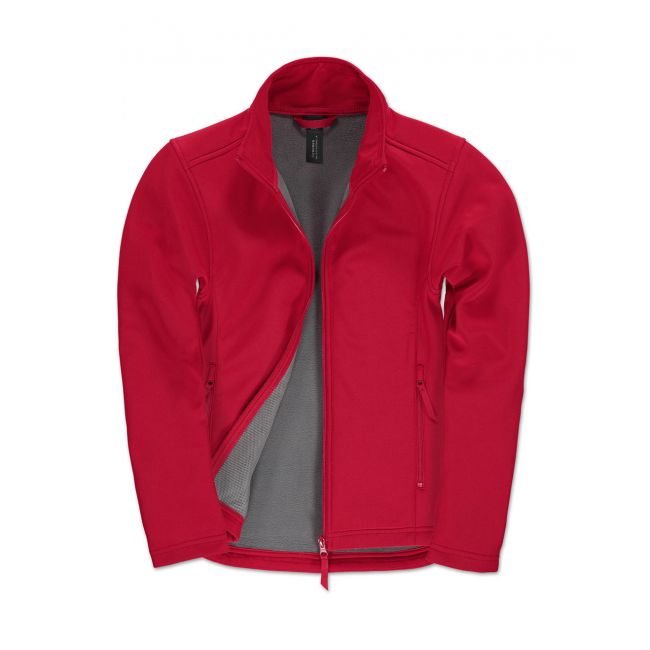 Softshell jacket id.701/women red/warm grey marimea l