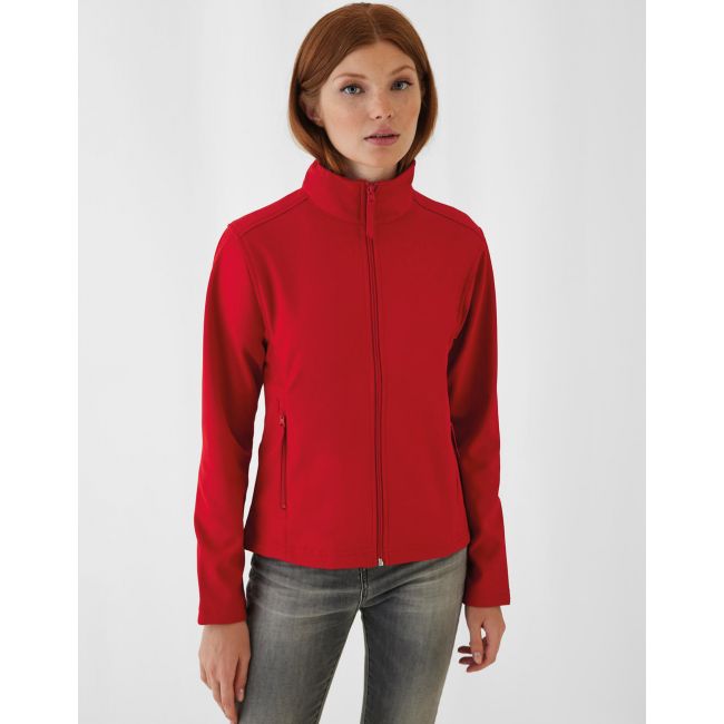 Softshell jacket id.701/women red/warm grey marimea m