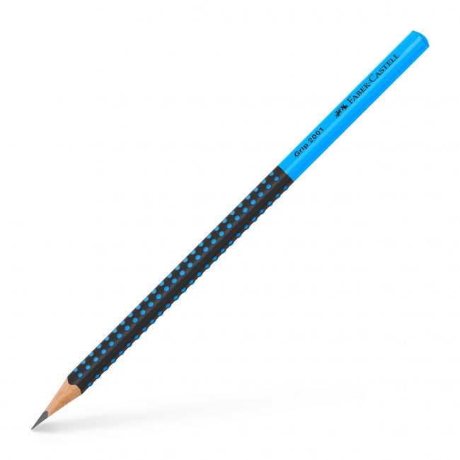 Creion grafit b grip 2001 two tone negru-bleu 2022 faber-castell