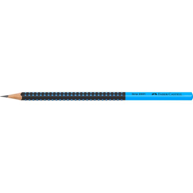 Creion grafit b grip 2001 two tone negru-bleu 2022 faber-castell