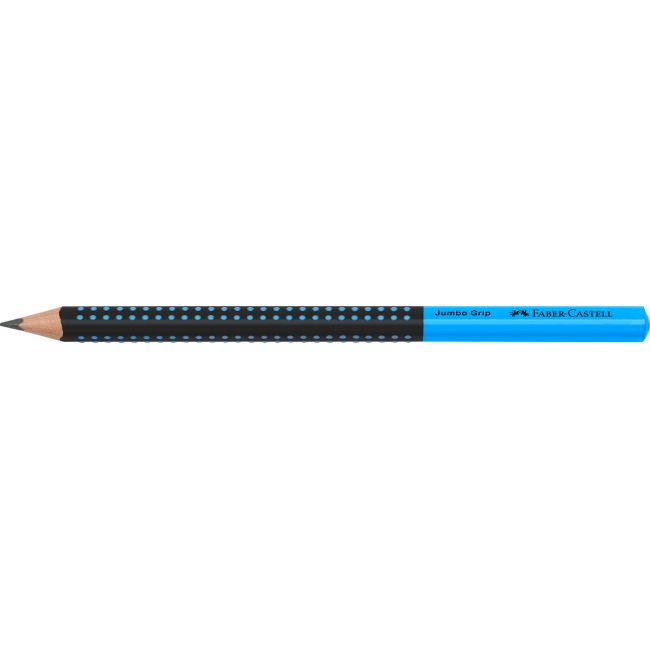 Creion grafit b jumbo grip two tone negru-albastru 2022 faber-castell
