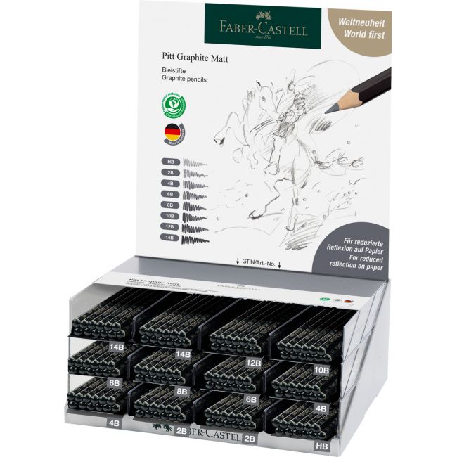 Display 144 buc creion grafit mat pitt faber-castell