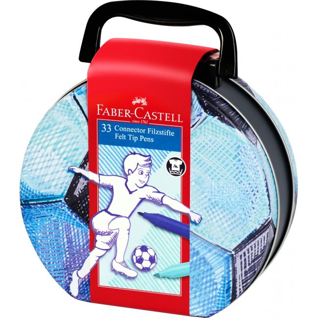 Carioca 33 culori fotbal connector faber-castell