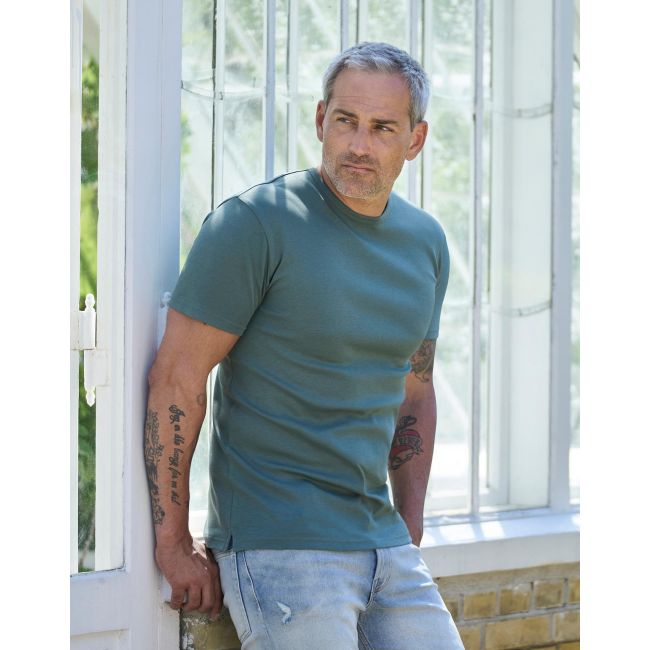 Mens interlock t-shirt deep green marimea m