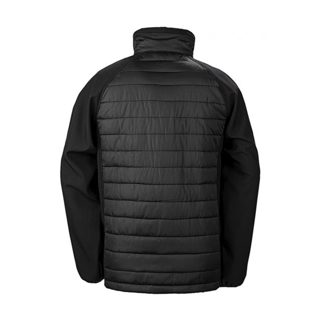 Black compass padded softshell navy/royal marimea xs