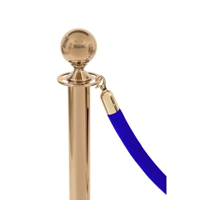 Cordon de catifea albastră – cârlig auriu