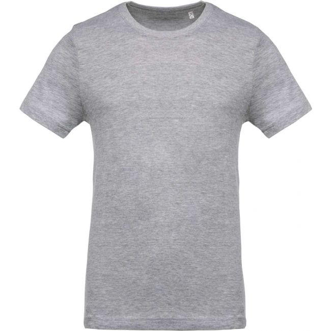 Men’s short-sleeved crew neck t-shirt culoare oxford grey marimea 3xl