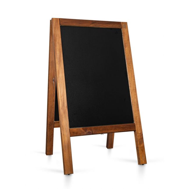 Panou stradal din lemn (blackboard) pro (65x118 cm) - rezistent la apă