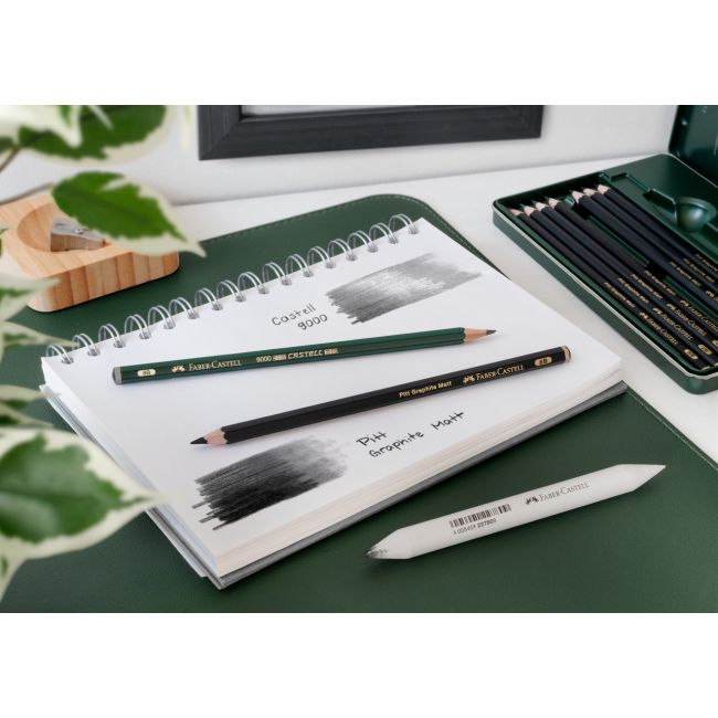 Set 20 buc creion grafit mat + castell 9000 faber-castell