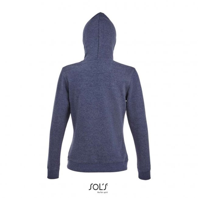 Sol's spencer women - hooded sweatshirt culoare heather denim marimea m