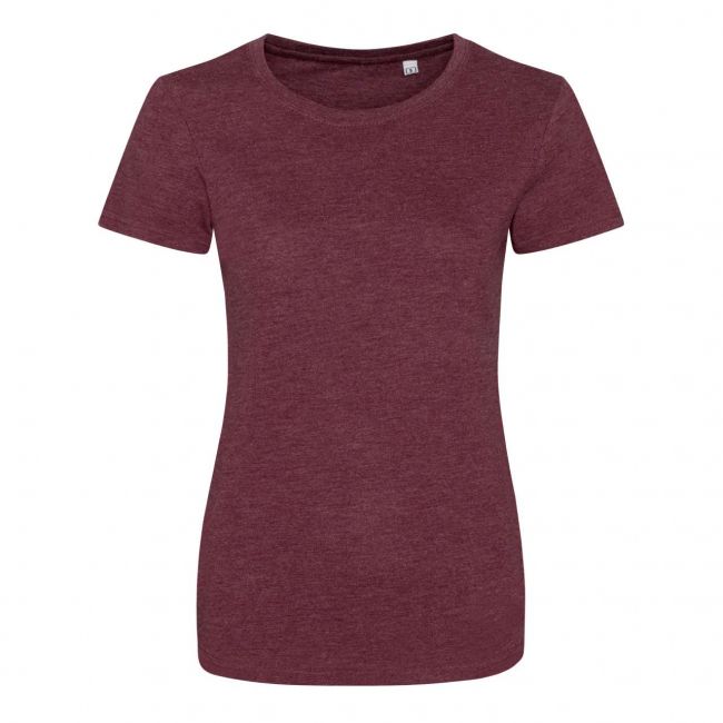 Women's tri-blend t culoare heather burgundy marimea s