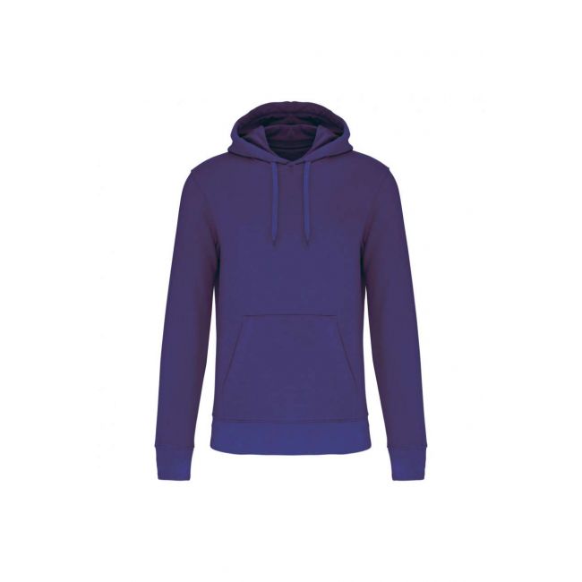 Men's eco-friendly hooded sweatshirt culoare deep purple marimea l